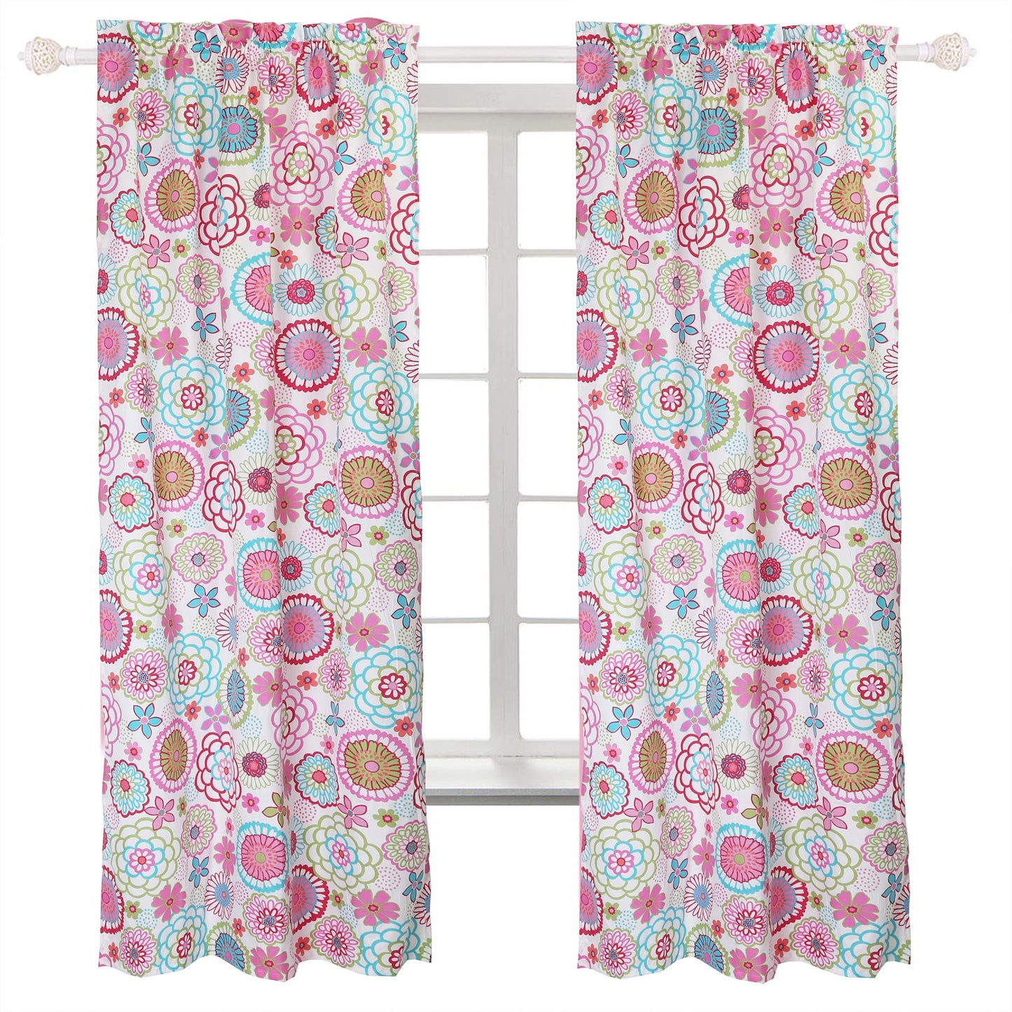 Mariah Pink Floral Dot Reversible Quilt Bedding Set