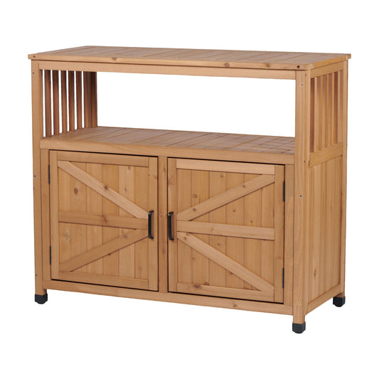 Patio Bar Table Set With Storage
