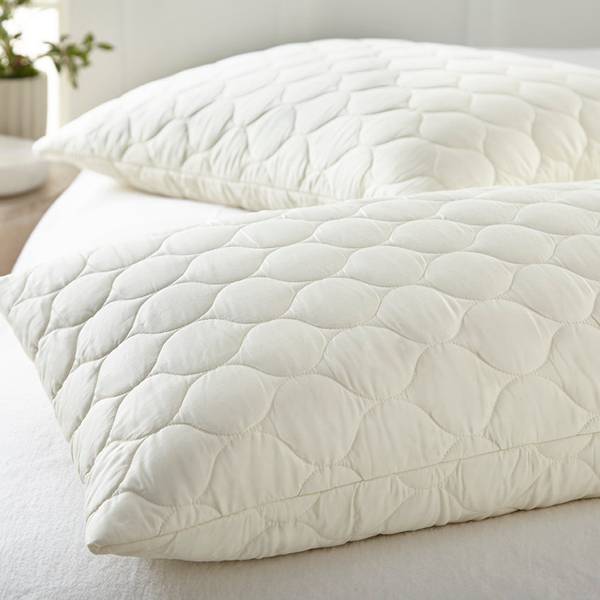 Organic Cotton Lofted Quilted Pillow Protectors