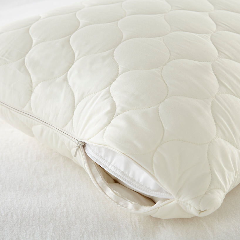 Organic Cotton Lofted Quilted Pillow Protectors