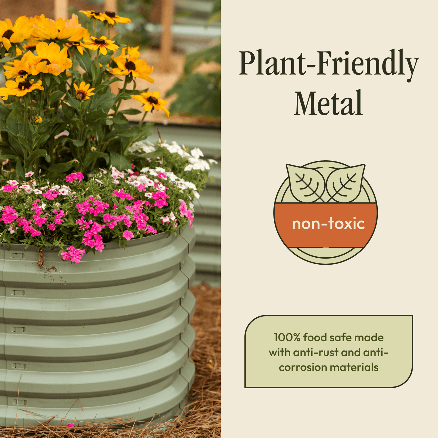 Gro-Rite "No Tools Needed" Premium Metal Raised Garden Bed Kit