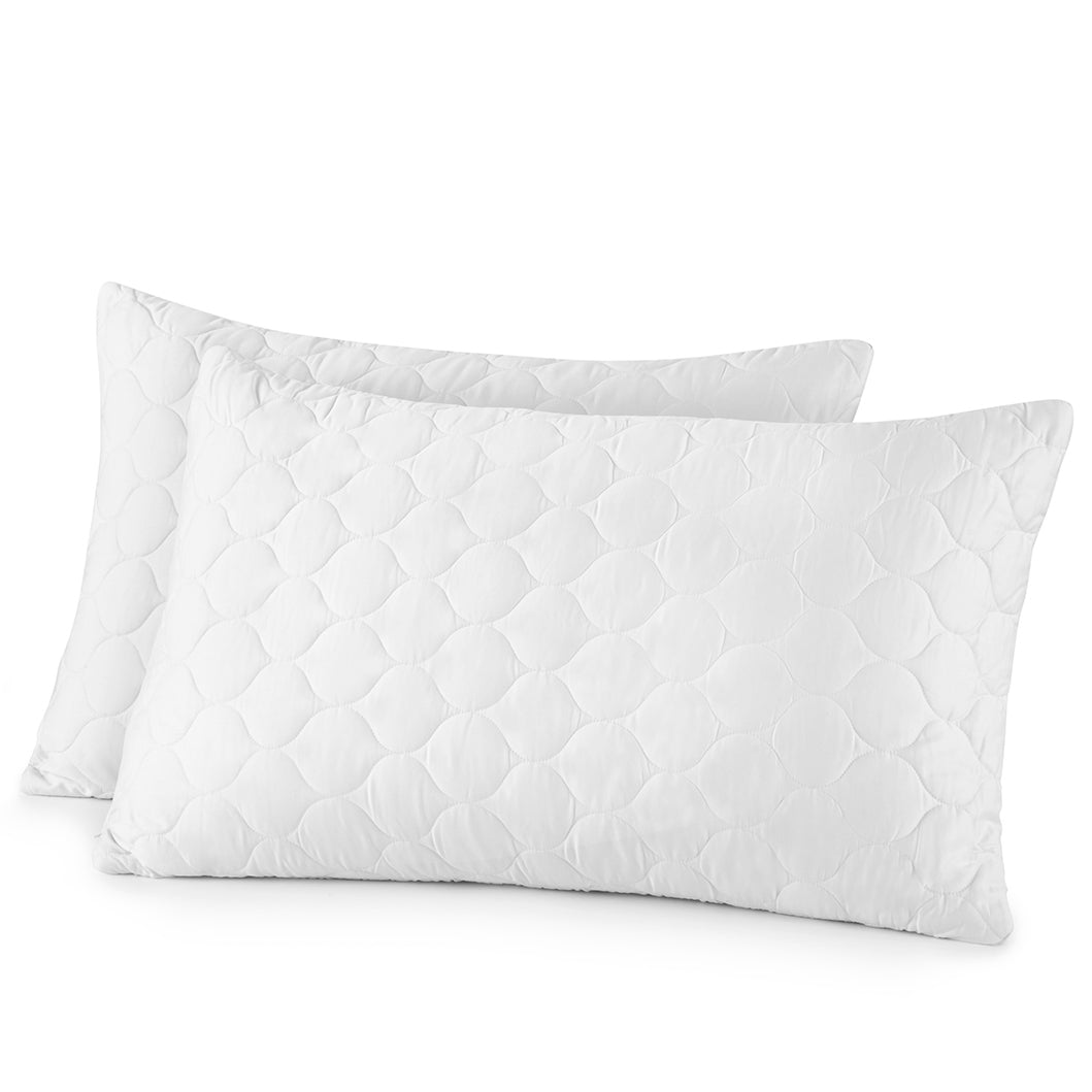 Organic Cotton Lofted Quilted Pillow Protectors