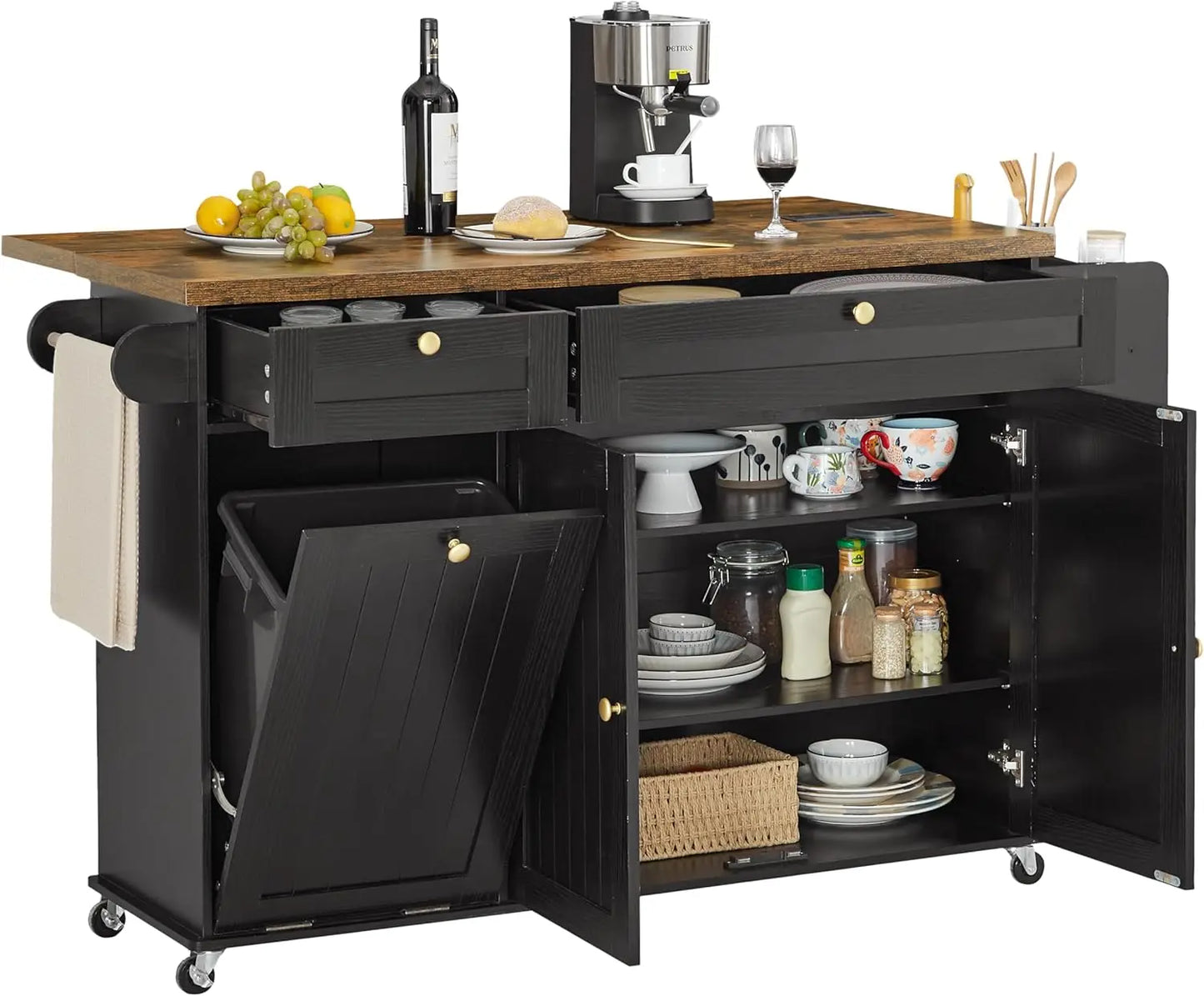60" Mobile Kitchen Island