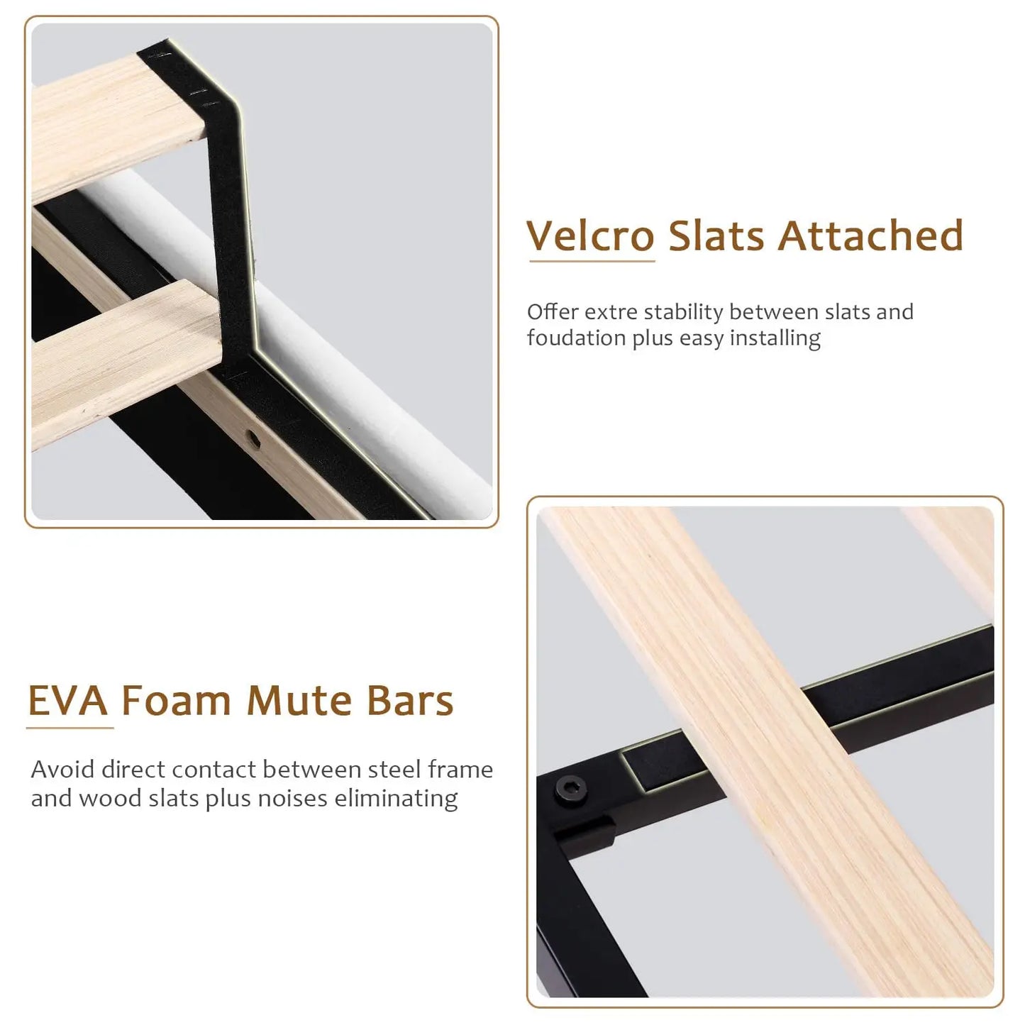 Queen Velvet Platform Upholstered Bed Frame