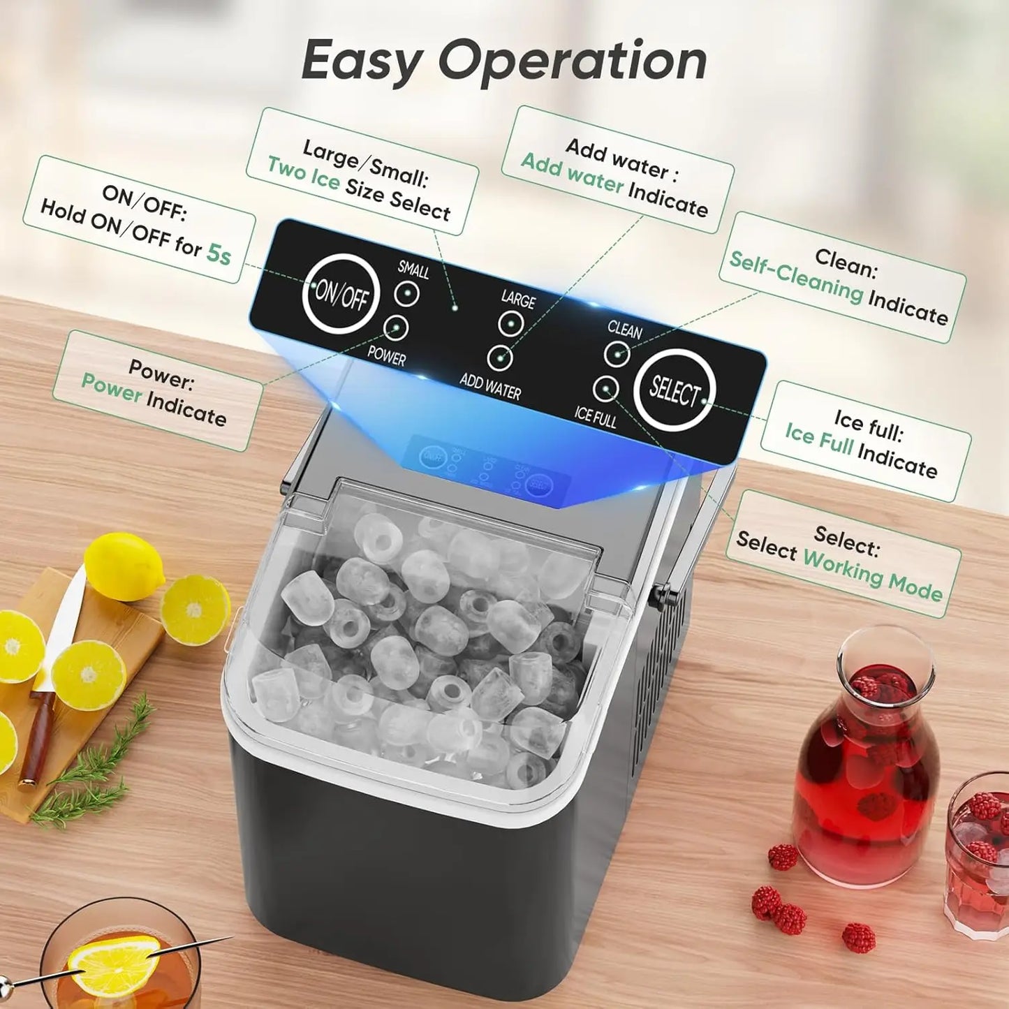 Portable Countertop Ice Maker