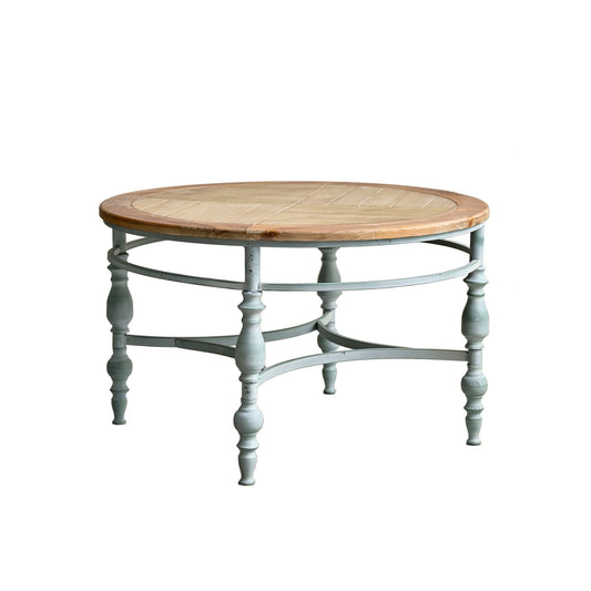 Round Top Carved Table For Living Room