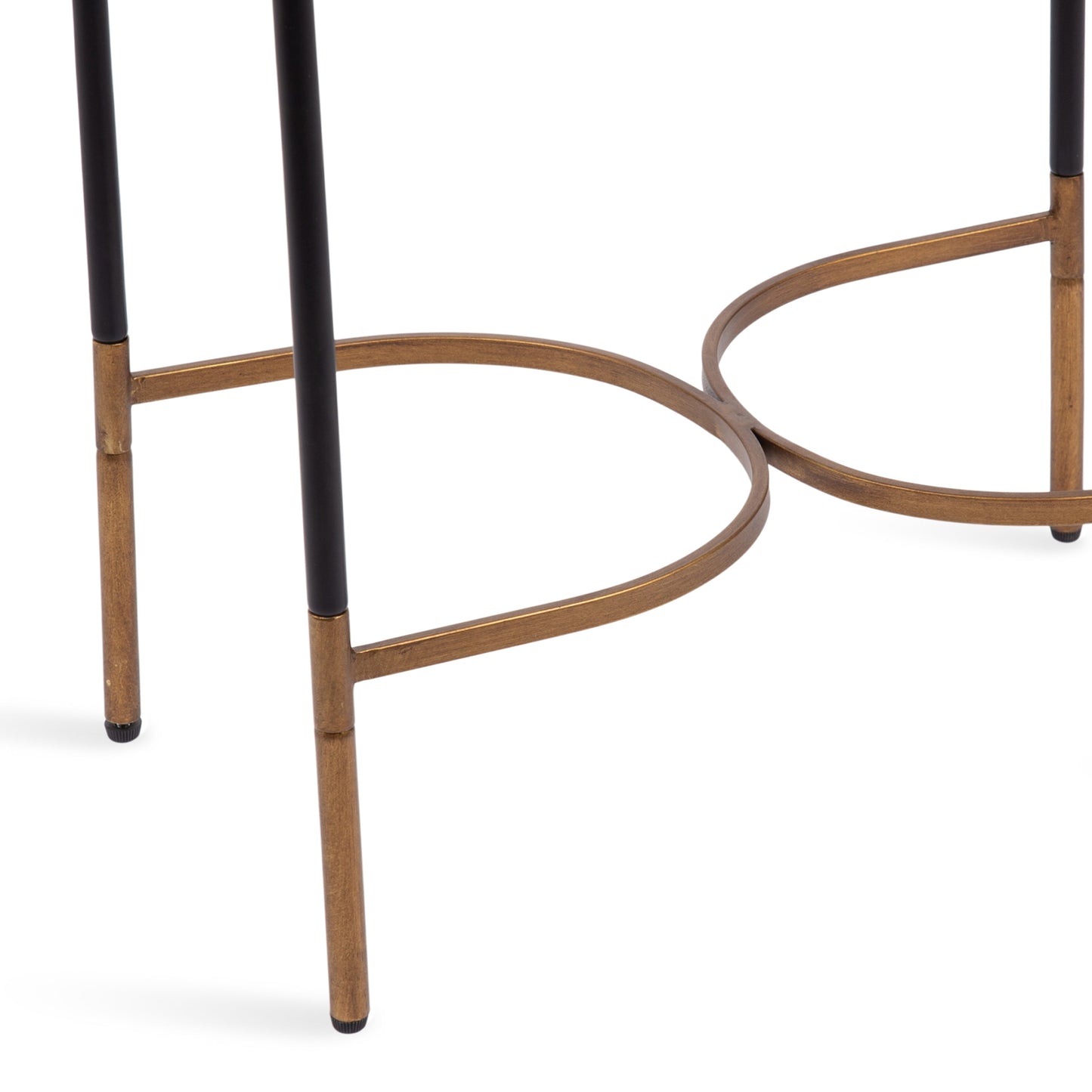 Mirror and Metal Side Table