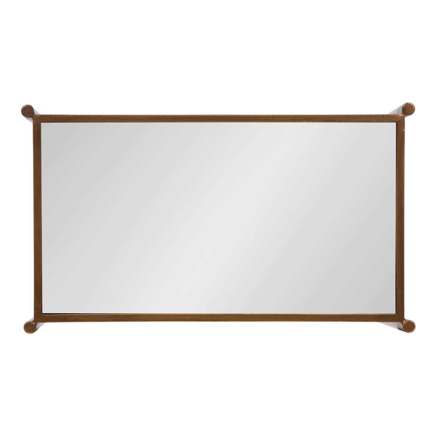 Mirror and Metal Side Table