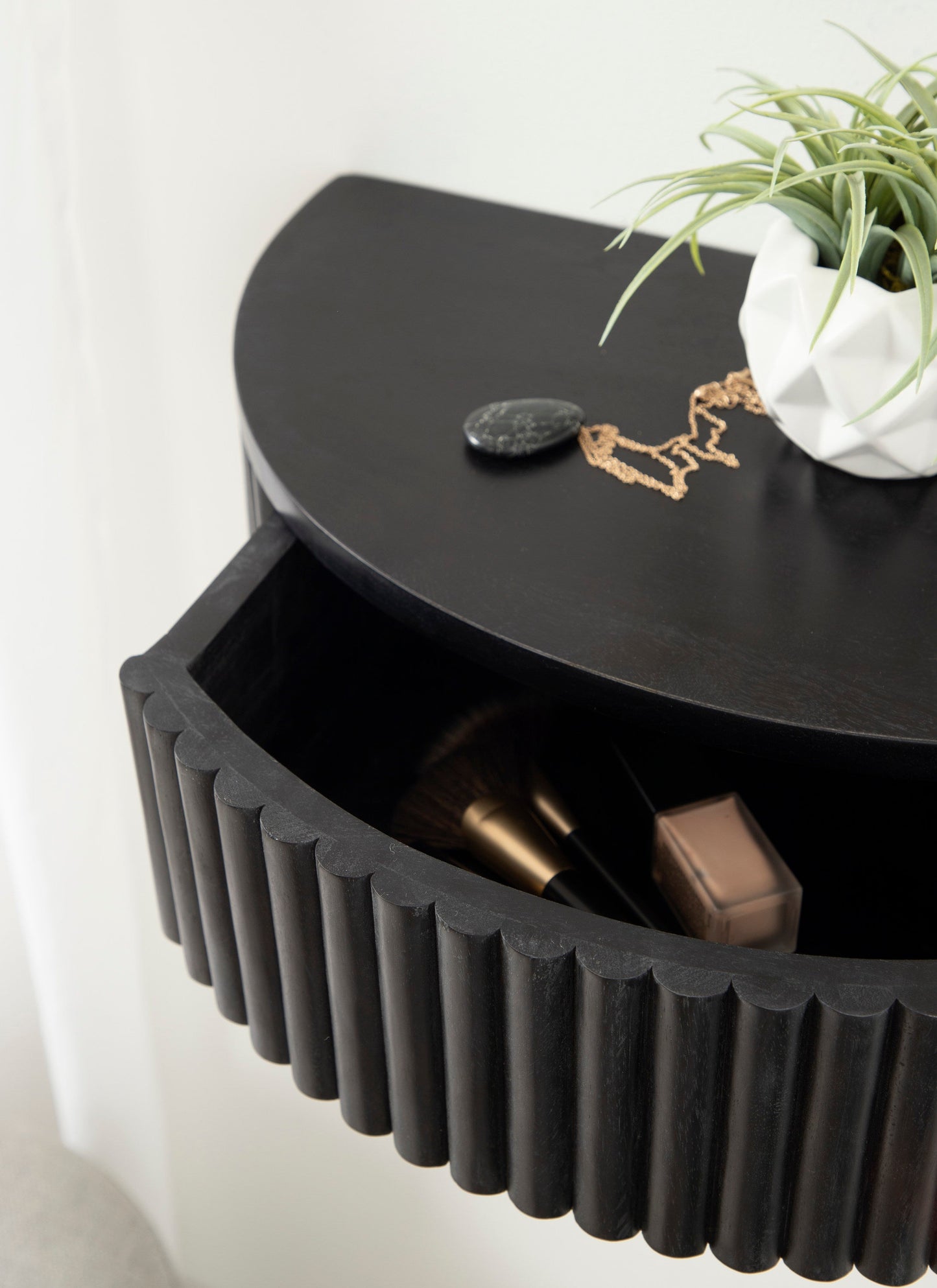 Reid Ribbed Floating Side Table
