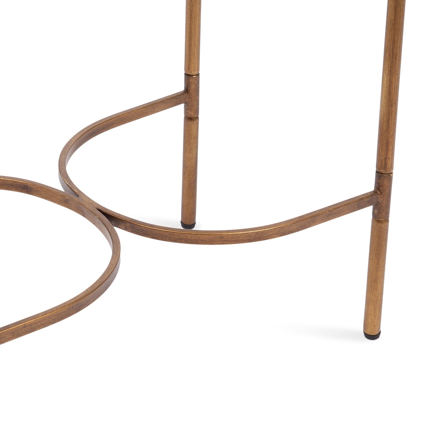 Mirror and Metal Side Table